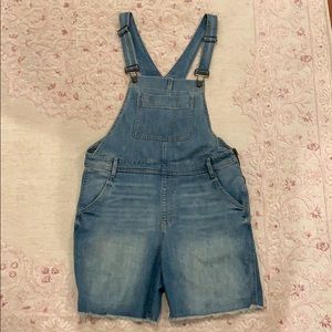 GAP Light Blue Denim Short Overalls